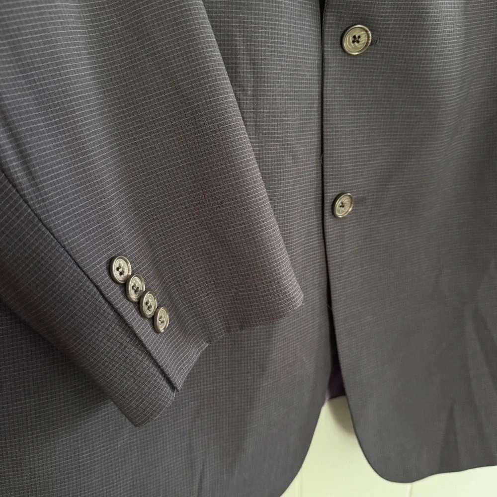 Jack Victor Reflex Stretch Blazer Mens 50L Big Tall Navy Wool Business Blazer